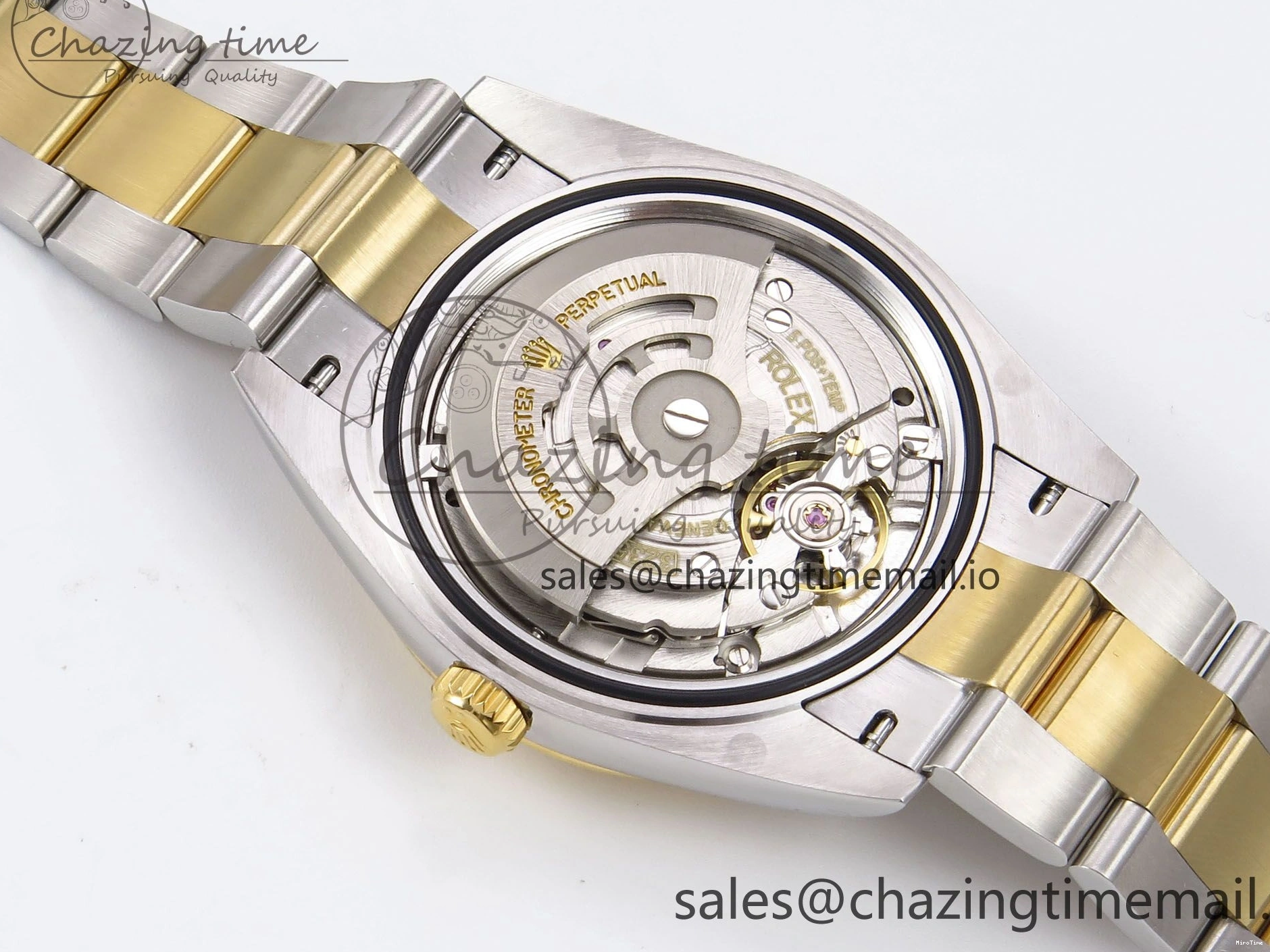 MiroTime 0514 DateJust 41 126333 EWEF Best Edition YG Diamonds Dial on SS YG Oyster Bracelet A Minimalist 973